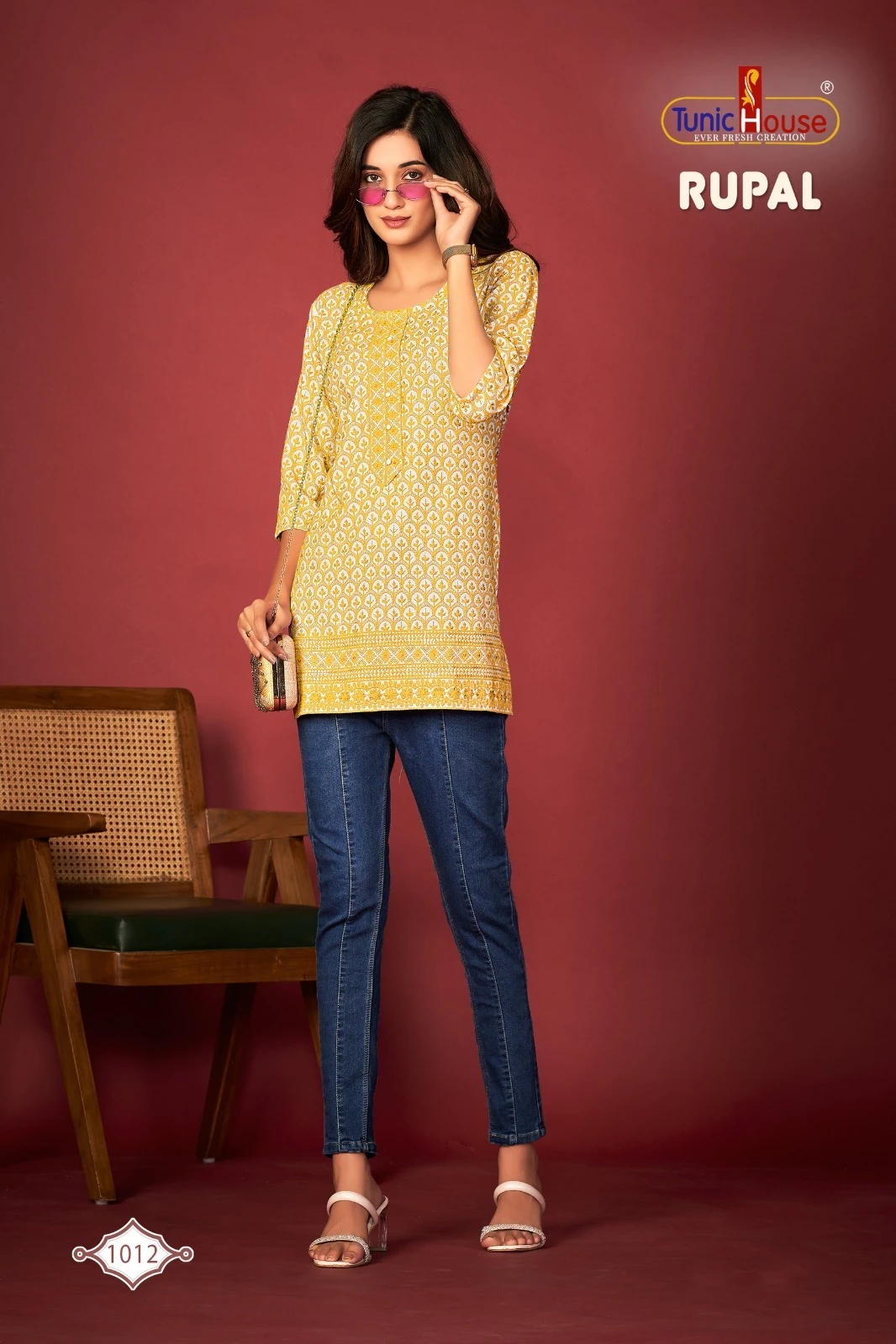 Tunic House Rupal Chikankari Viscous Rayon Wholesale Short Top Catalog — Wholesale Kurtis, MPA wholesale from Surat - Gallery Image 2